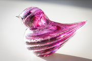 Colorful Glass Birds with Cremation Ash